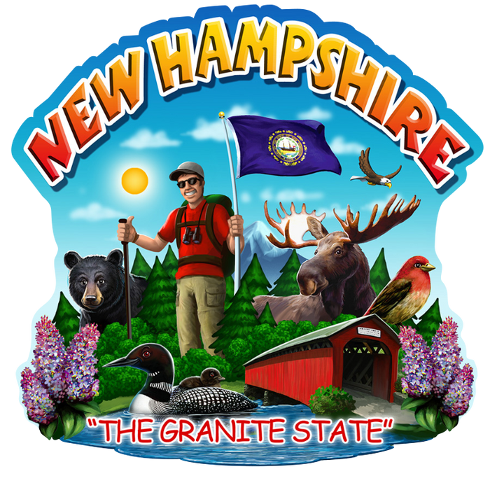 STATE MONTAGE - NEW HAMPSHIRE - 129